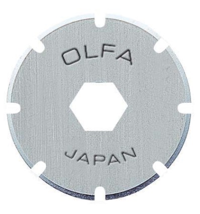PACK DE 2 CUCHILLAS CIRCULARES PERFORADORA 18X0,3 MM PLATEADAS