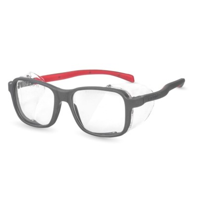 GAFA MOD.EUROPA GRIS/ROJO LENTE PC INCOLORA ANTIVAHO REF.2.009