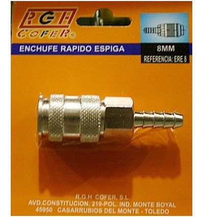 ENCHUFE NEUM RAP 8 MM RGH-8 UNIV COFER