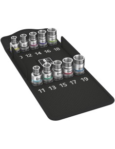 KIT VASOS PARA LLAVE 1/2 PULGADAS10 PIEZAS DE SUJECIONECION