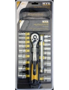 LLAVE VASO HEXAG. 3/8" 72 DIENT. C.V. NIVEL 20 PZ