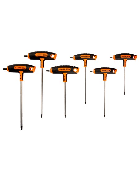 JUEGO 6 DESTORNILLADORES TORX MANGO T 903T-2