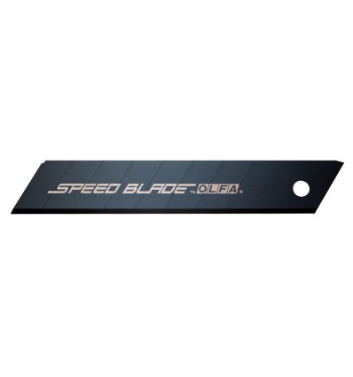 PACK DE 5 CUCHILLAS TROCEABLES SPEED BLADE 18 MM NEGRAS