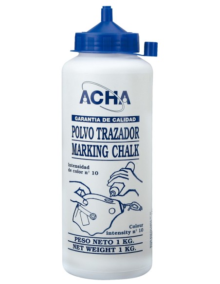 Polvo trazador "azulete" para tiralineas