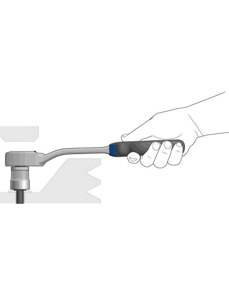 CARRACA REVERSIBLE PALANCA 1/2 PULGADAS 72 DIENTES 270MM