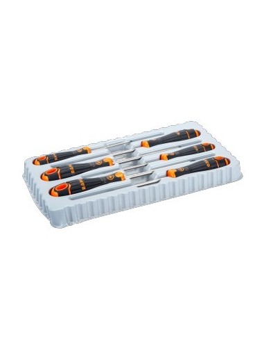 JUEGO DESTORNILLADORES BAHCOFIT 6PZS PL/RECTA/PH