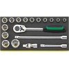 BANDEJA TCS CON JUEGO DE HERRAMIENTAS DE MANO 1/2" TCS 52/14/4