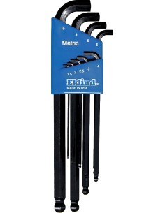 JUEGO 9 LLAVES ALLEN STUBBY PUNTA BOLA 1.5-10 MM