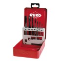 JUEGO DE 7 MACHOS MAQUINA M DIN 371 / 376 HSS-CO VAP RECTIFICADOS PARA ACERO INO
