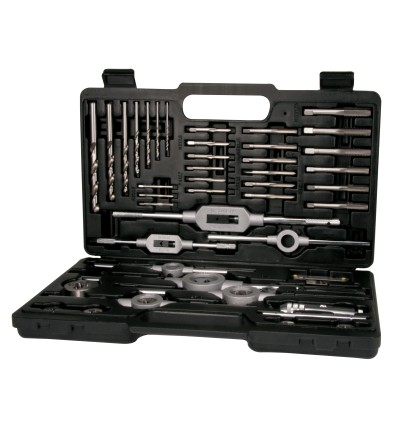 JUEGO HERRAMIENTAS DE ROSCAR 45 PIEZAS EN ESTUCHE METALICO