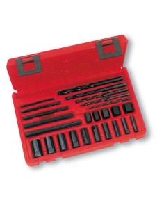 JUEGO EXTRACTOR TORNILLOS CON BROCAS Y GUIAS