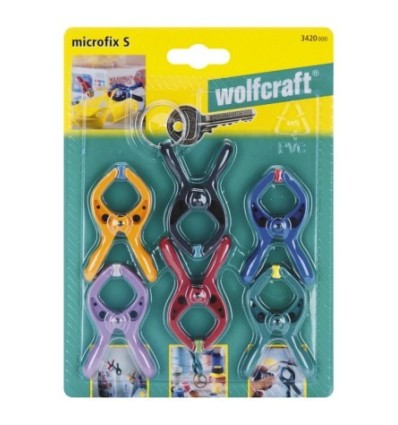 PINZA FIJ APRIETE MINI MULTIUSOS WOLFCRAFT 6 PZ