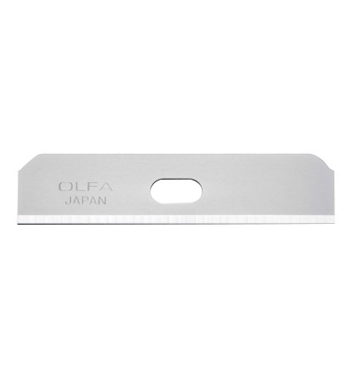 PACK DE 10 CUCHILLAS TRAPEZOIDALES 50X12,5X0,4 MM PLATEADAS