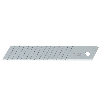 PACK DE 10 CUCHILLAS TROCEABLES 18 MM DOBLE SEGMENTO PLATEADAS