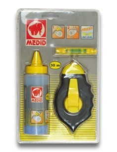 PLOMADA ALBAÑIL TRAZAD. 30MT COL.115GR NIV.CORDEL ABS MEDID