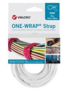 CINTA AUTOCIERRE 20MMX200MM BL ONE-WRAP VELCRO