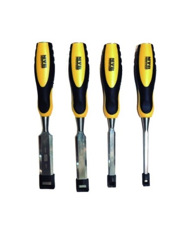 JUEGO 4 FORMONES MANGO BIMATERIAL, 6, 12, 19, 25 MM