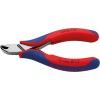 ALICATES DE CORTE OBLICUO FRONTAL ELECTRONICA SIN BISEL 115MM
