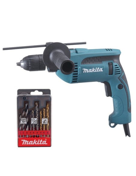 TALADRO PERCUTOR 680W 13MM AUTOMATICO MALETIN+ESTUCHE HP1641K1X