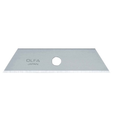 PACK DE 5 CUCHILLAS TRAPEZOIDALES 72X17,5 MM PLATEADAS