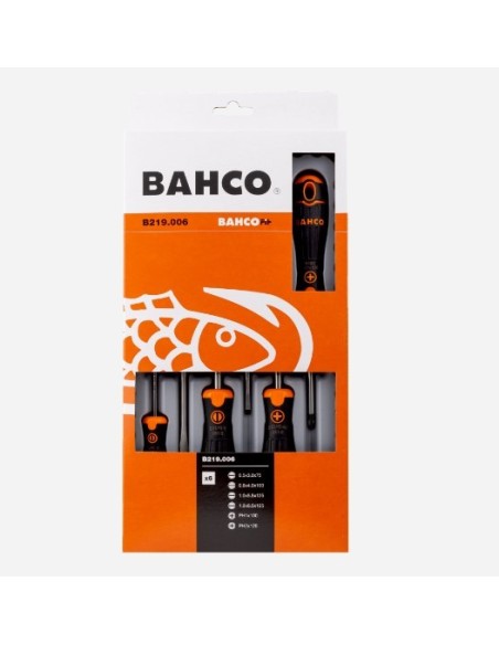 JUEGO DESTORNILLADORES BAHCOFIT 5PZS PL/RECTA/PH