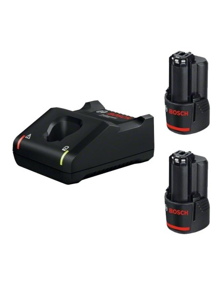 KIT CARGADOR + 2 BATERIAS 12V 2.0AH