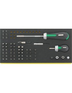 BANDEJA TCS CON BOCAS DE LLAVE DE VASO 3/8" TCS 4008/8/52
