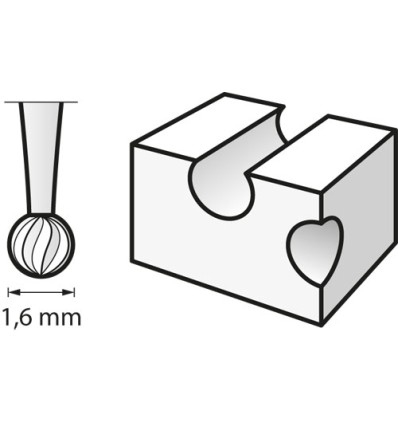 DREMEL 106 FRESA 1,6 MM 26150106JA