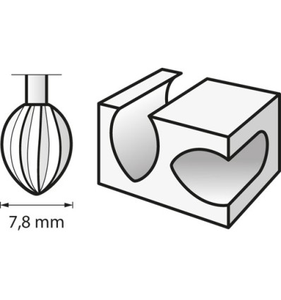 DREMEL 144 FRESA 7,8 MM 26150144JA