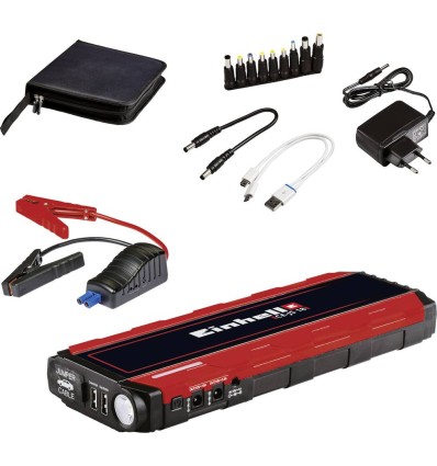 CARGADOR-ARRANCADOR-FUENTE DE ENERGIA 12V 600A CE-JS 18 CON LINTERNA