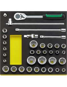 BANDEJA TCS CON JUEGO DE HERRAMIENTAS DE MANO 1/2" TCS 50/52/30/6 MF