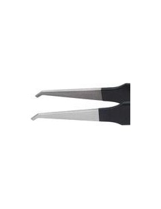 PINZA ESD ACODADA 120MM NEGRO