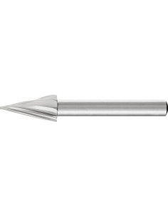 FRESA CON MANGO HSS FORMA CONICA APUNTADA G 1020 1 6MM 10X20MM