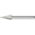 FRESA CON MANGO HSS FORMA CONICA APUNTADA G 1020 1 6MM 10X20MM