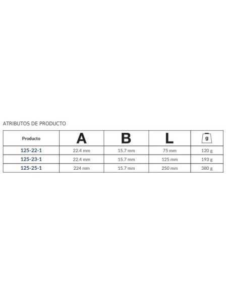 ALARGADERA 1/2" 125MM
