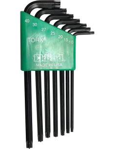 JUEGO DE 7 LLAVES LARGAS TORX T10-T40