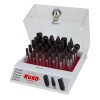 SURTIDO DE 35 FRESAS DE METAL DURO TICN CON VASTAGO DE 6 MM EN VITRINA DE PLASTI