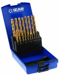 BROCA MET HSS 01-10 MM 19PZ TITANIO 1466 IZAR