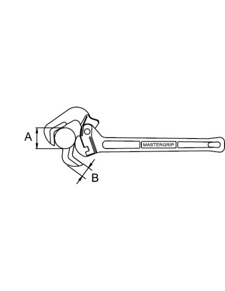 LLAVE STILLSON ALUMINIO PARA TUBO 18" MASTERGRIP