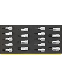 BANDEJA TCS C/ JGO. DE BOCAS DE LLAVE DE VASO 1/2" TCS 54/54TX/18