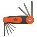 JUEGO DE 8 LLAVES TORX EN SOPORTE TIPO NAVAJA (T9-T40)