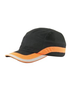 GORRA ANTIGOLPES CLIMAX GN NEGRA/NARANJA
