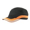 GORRA ANTIGOLPES CLIMAX GN NEGRA/NARANJA