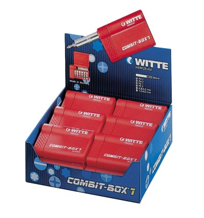 CAJA DE PUNTAS DE ATORNILLAR COMBIT-BOX 7 GRANEL (TIPO BITFLEX TIN NEGRO)