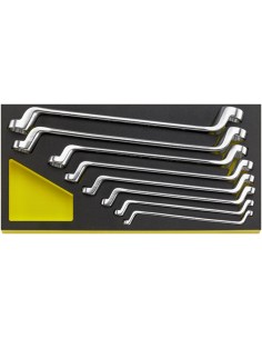 JUEGO LLAVES DE DOS BOCAS EN ESTRELLA TCS 20/8.6X7-19X22MM MF