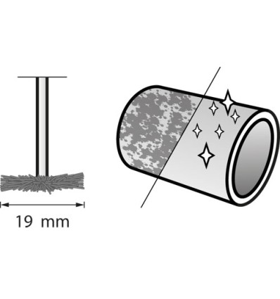 DREMEL 428 CEPILLO CARBONO 19 MM 26150428JA