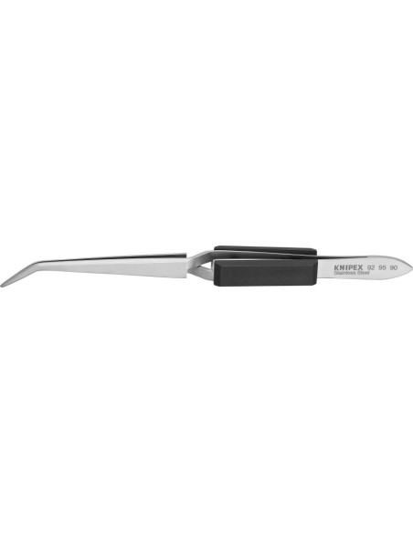 PINZA CRUZADA PUNTIAGUDA CURVADA NIQUELADA 160MM