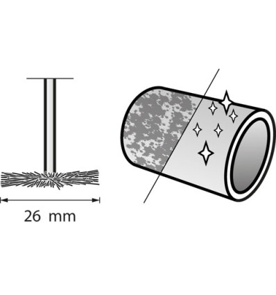 DREMEL 538 CEPILLO NYLON 26 MM 26150538JA