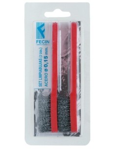 CEPILLO IND MAN 15MM LIMPIEZA BUJIAS ACERO FECIN 2 PZ