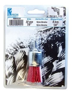 CEPILLO IND BROCHA TALADRO 022 MM NYL FECIN
